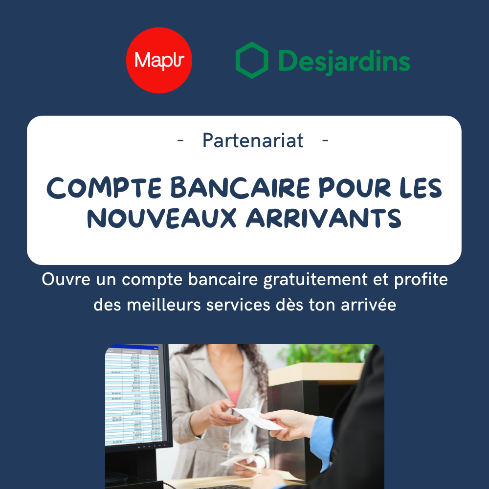 partenariat Maplr - Desjardins compte bancaire