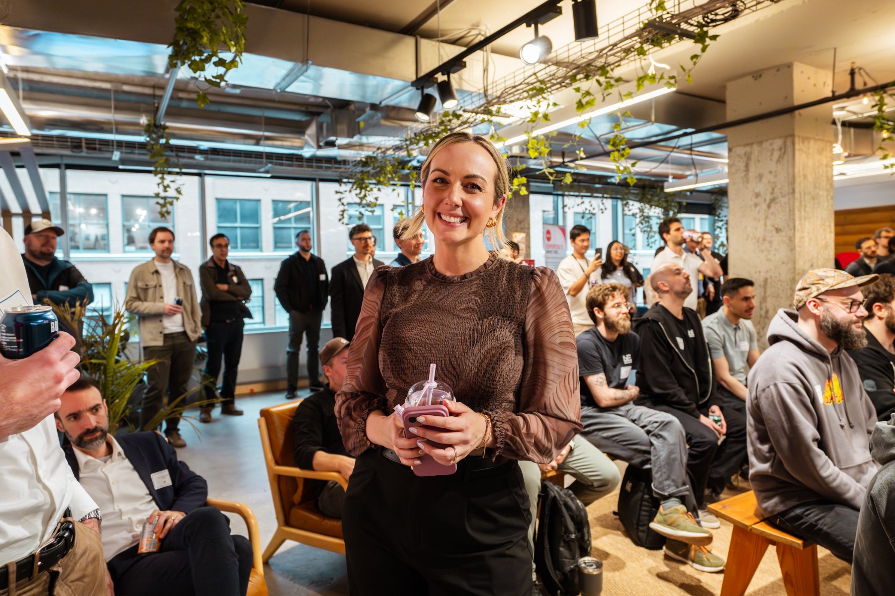 Marion Felix lors d'un événement de la communauté tech à Montréal